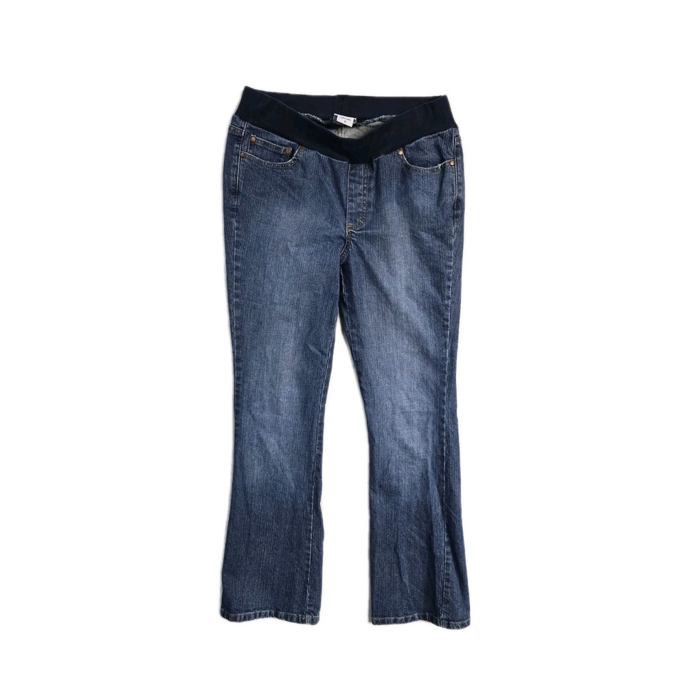 oh baby motherhood maternity jeans Pull On Denim Blue Small